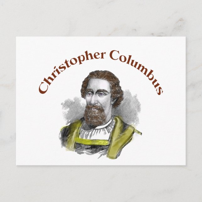 Christopher Columbus Postkarte (Vorderseite)