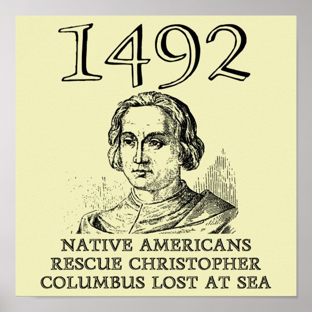 Christopher Columbus rettete das lustige Geschicht Poster (Vorne)
