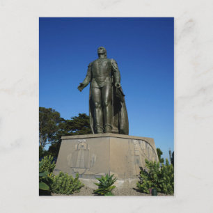 Christopher Columbus Statue Postcard Postkarte