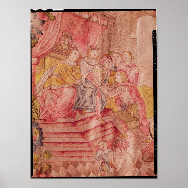 Christopher Columbus vor Ferdinand II Poster (Vorne)