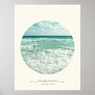 Christopher Columbus Zitat Poster