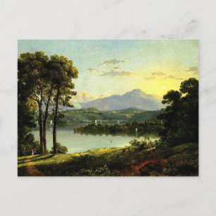 Christopher Cranch - Blick auf den Hudson Postkarte