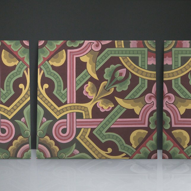 Christopher Dressers Art Nouveau Floral Pattern Fliese (Von Creator hochgeladen)