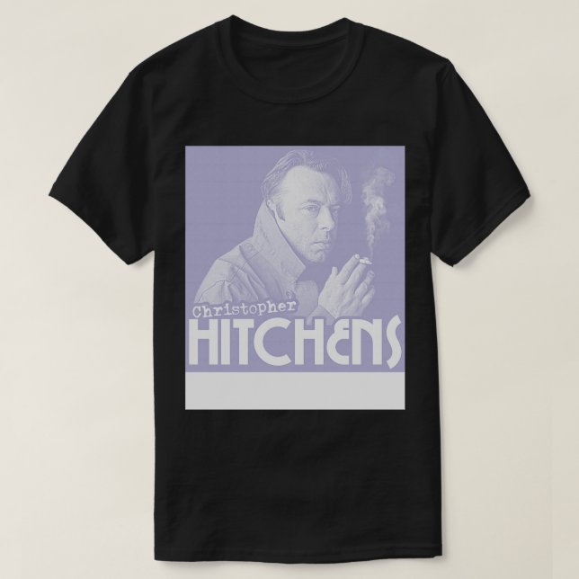 Christopher Hitchens Fan Art Tribute T-Shirt (Design vorne)