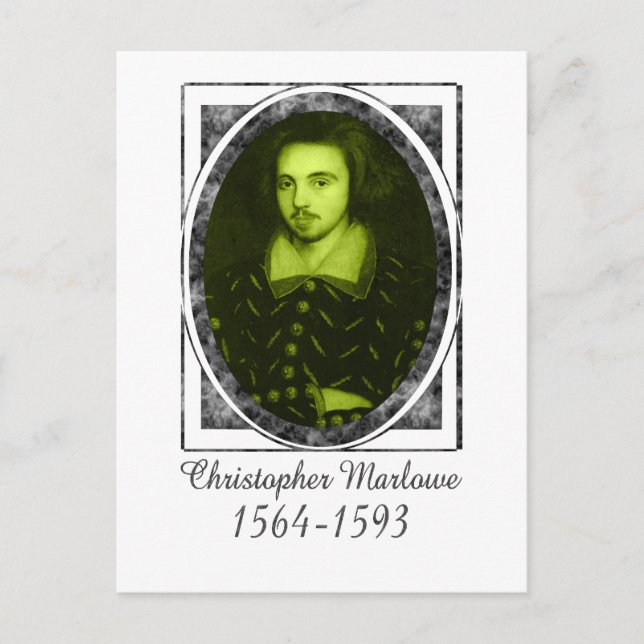 Christopher Marlowe Postkarte (Vorderseite)