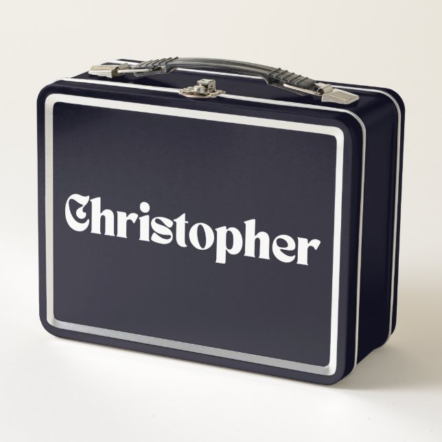 Christopher Metall Brotdose (Vorderseite)