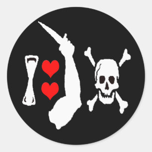 Christopher Moody -Hearts Runder Aufkleber