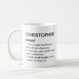 Christopher Name, Bearbeitbarer Name, Benutzerdefi Kaffeetasse
