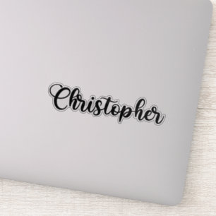 Christopher Name - Handgeschriebene Kalligrafie Aufkleber