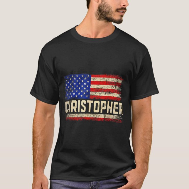 Christopher Vorname Shirt Christopher Name Amer (Vorderseite)