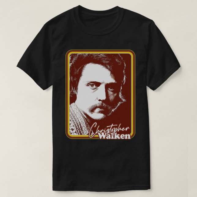 Christopher Walken 80er Retro Fan Kunstgeschenk De T-Shirt (Design vorne)