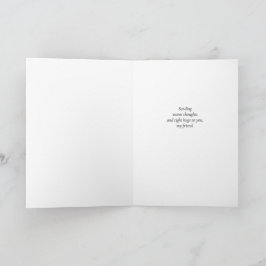 Christrosen-Blues In Gedanken an Dich Aquarell-Blu Karte