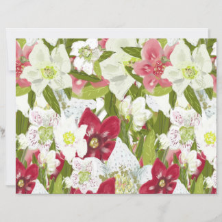 Christrosen-Weihnachts-Anemonen-Blumenmuster