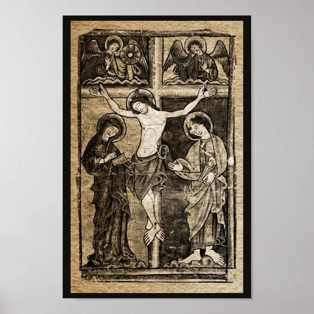 Christ's Crucifixion in Sepia | Poster (Vorne)