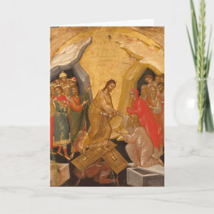 Christ's decent into Hades Feiertagskarte