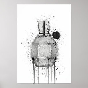 Christstagsgeschenk-Duftflasche 'Miss Mauve' Poster
