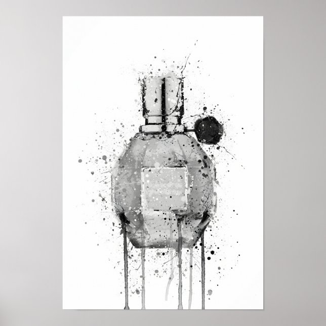 Christstagsgeschenk-Duftflasche 'Miss Mauve' Poster (Vorne)