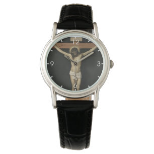 Christus am Kreuz (Glaube) (Velazquez) gekreuzigt Armbanduhr