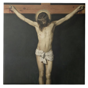 Christus am Kreuz (Glaube) (Velazquez) gekreuzigt Fliese