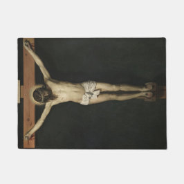 Christus am Kreuz (Glaube) (Velazquez) gekreuzigt Fußmatte