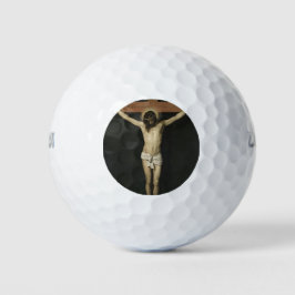 Christus am Kreuz (Glaube) (Velazquez) gekreuzigt Golfball