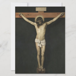 Christus am Kreuz (Glaube) (Velazquez) gekreuzigt Karte