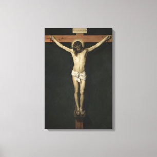 Christus am Kreuz (Glaube) (Velazquez) gekreuzigt Leinwanddruck