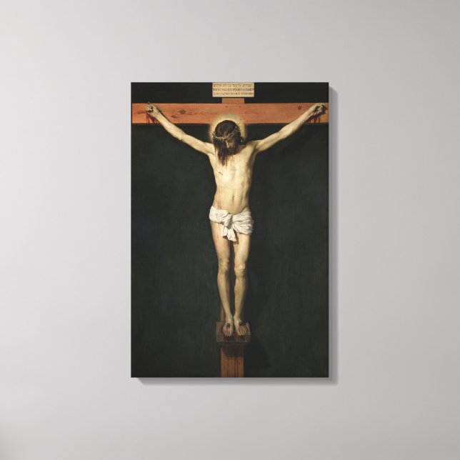 Christus am Kreuz (Glaube) (Velazquez) gekreuzigt Leinwanddruck (Vorderseite)