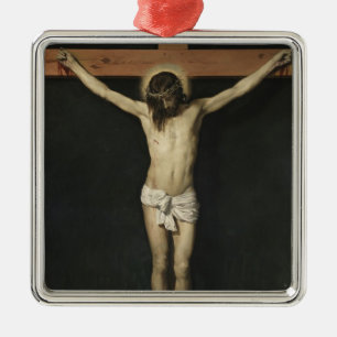 Christus am Kreuz (Glaube) (Velazquez) gekreuzigt Ornament Aus Metall