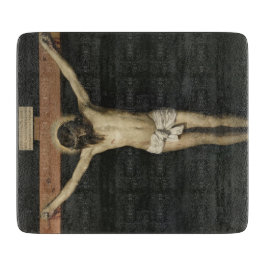 Christus am Kreuz (Glaube) (Velazquez) gekreuzigt Schneidebrett