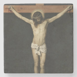 Christus am Kreuz (Glaube) (Velazquez) gekreuzigt Steinuntersetzer