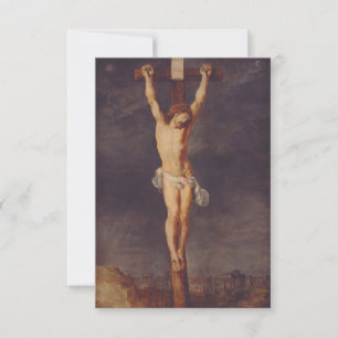 Christus am Kreuz Heilige Karte   Vaterunser