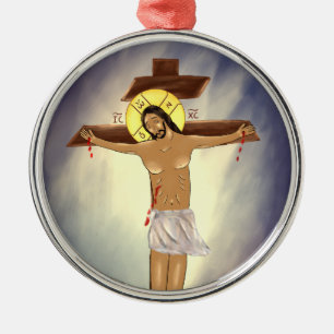 Christus am Kreuz Ornament Aus Metall