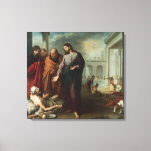 Christus am Pool von Bethesda, 1667-70 (Öl auf ca. Leinwanddruck