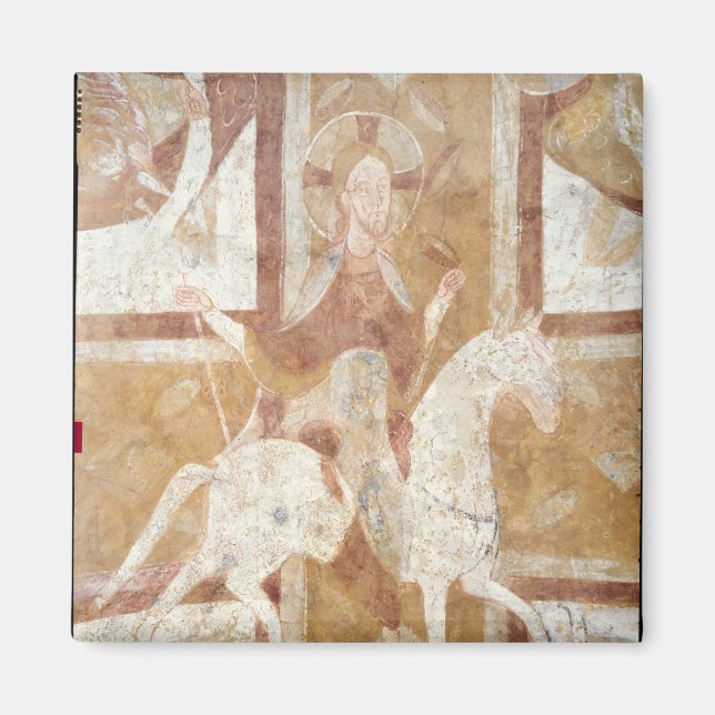 Christus am Weißen Pferd Magnet (Vorne)