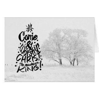 Christus anbeten kommen der neugeborene König