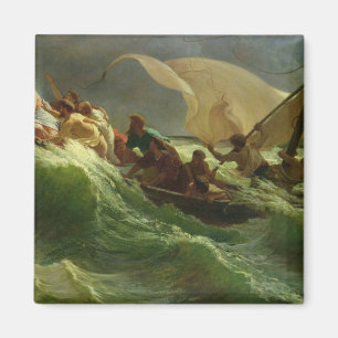 Christus Asleep in seinem Boot Magnet