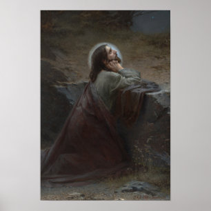 Christus auf dem Berg der Oliven (Du wirst getan s Poster