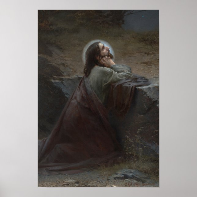 Christus auf dem Berg der Oliven (Du wirst getan s Poster (Vorne)