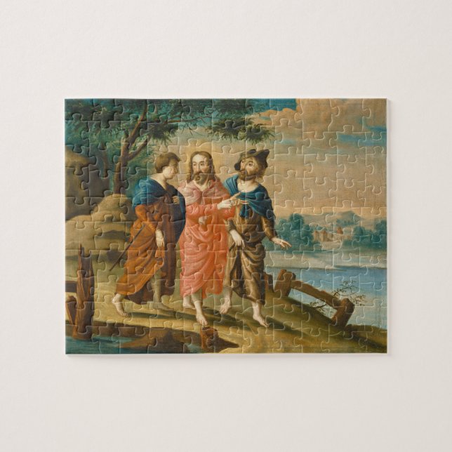 Christus auf dem Weg nach Emmaus Puzzle (Horizontal)