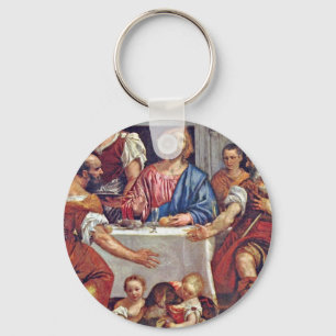 Christus bei Emmaus von Veronese Paolo (beste Qual Schlüsselanhänger
