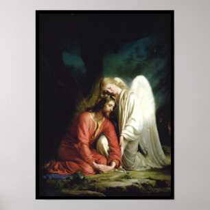 Christus bei Gethsemane, religiös Poster
