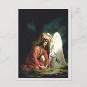 Christus bei Gethsemane, religiös Postkarte