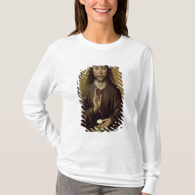 Christus, der 2 segnet T-Shirt (Vorderseite)