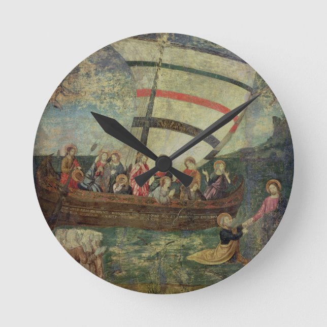 Christus, der auf das Wasser, nach dem 'Navicella Runde Wanduhr (Vorderseite)