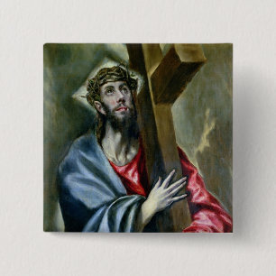 Christus, der das Kreuz, 1600-10 (Öl, umklammert Button