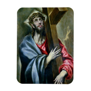 Christus, der das Kreuz, 1600-10 (Öl, umklammert Magnet
