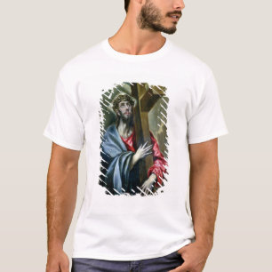 Christus, der das Kreuz, 1600-10 (Öl, umklammert T-Shirt