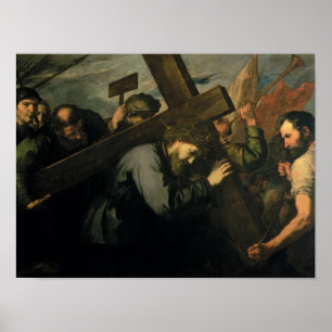 Christus, der das Kreuz, 1635 trägt Poster