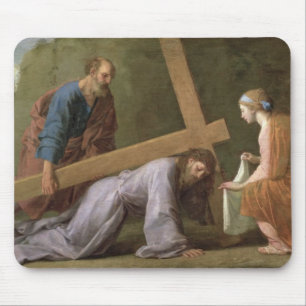 Christus, der das Kreuz, c.1651 trägt Mousepad